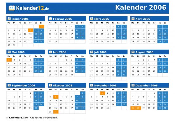 Kalender 2006