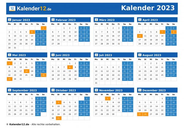 Kalender 2023
